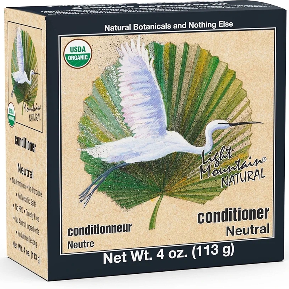 Light Mountain Henna Hair Color & Conditioner - Neutral Hair Dye For Shiny Hair